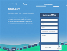 Tablet Screenshot of fxbet.com